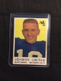 1959 Topps #1 JOHNNY UNITAS Colts Vintage Football Card