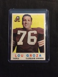 1959 Topps #60 LOU GROZA Browns Vintage Football Card