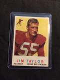1959 Topps #155 JIM TAYLOR Packers ROOKIE Vintage Football Card