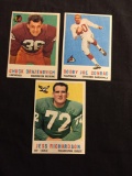 3 Card Lot of 1959 Topps Football Cards - #172, #173, #174 Vintage Football Cards