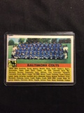 1956 Topps #48 BALTIMORE COLTS Team Card Vintage Football Card