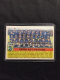 1956 Topps #7 GREEN BAY PACKERS Team Card Vintage Football Card