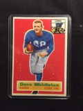1956 Topps #68 DAVE MIDDLETON Lions Vintage Football Card