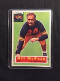 1956 Topps #99 BILL MCPEAK Steelers Vintage Football Card