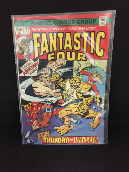 Marvel Fantastic Four #151 Thundra And Lighting! Marvel Comics Group October 1974