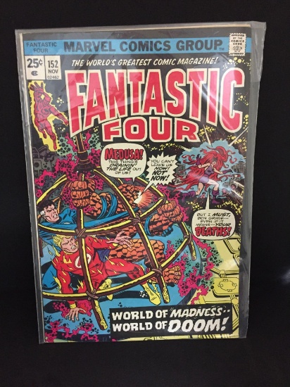 Marvel Fantastic Four #152 Medusa,Thundra appearance--Gerry Conway--1974