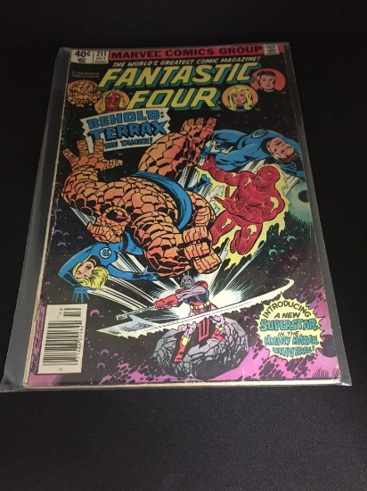 Marvel Fantastic Four #211 1979 1st appearance of Terrax the Tamer, Herald of Galactus!