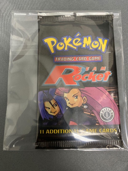 Factory Sealed Pokemon TEAM ROCKET 1st Edition Booster Pack