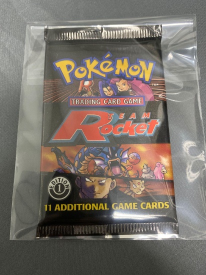 Factory Sealed Pokemon TEAM ROCKET 1st Edition Booster Pack