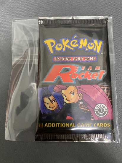 Factory Sealed Pokemon TEAM ROCKET 1st Edition Booster Pack