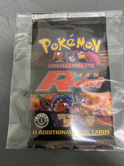 Factory Sealed Pokemon TEAM ROCKET 1st Edition Booster Pack