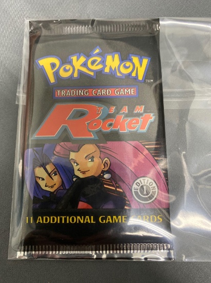 Factory Sealed Pokemon TEAM ROCKET 1st Edition Booster Pack