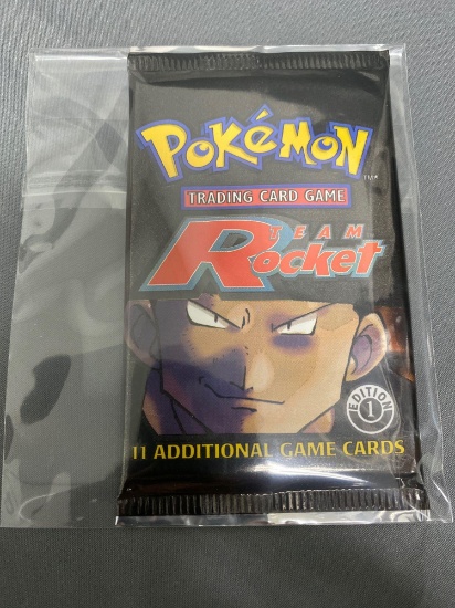 Factory Sealed Pokemon TEAM ROCKET 1st Edition Booster Pack