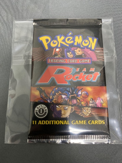 Factory Sealed Pokemon TEAM ROCKET 1st Edition Booster Pack