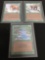 3 Card Lot of Vintage Magic the Gathering BETA Trading Cards from Collection