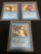 3 Card Lot of Vintage Magic the Gathering BETA Trading Cards from Collection