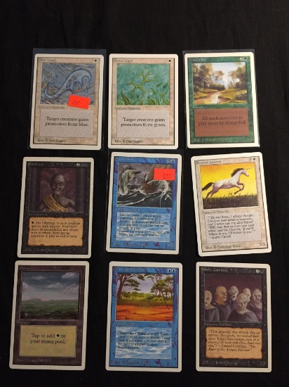 Lot of 9 MTG Magic the Gathering UNLIMITED Trading Cards from Collection