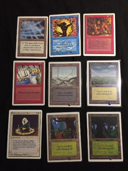 Lot of 9 MTG Magic the Gathering UNLIMITED Trading Cards from Collection