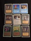 Lot of 9 MTG Magic the Gathering UNLIMITED Trading Cards from Collection