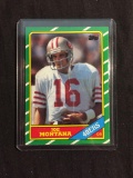 1986 Topps #156 JOE MONTANA 49ers Vintage Football Card