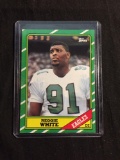 1986 Topps #275 REGGIE WHITE Packers Eagles ROOKIE Football Card