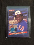 1986 Leaf #27 ANDRES GALARRAGA Rockies ROOKIE Baseball Card