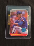 1987 Donruss #36 GREG MADDUX Cubs Braves ROOKIE Baseball Card