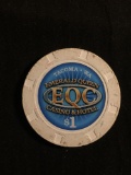 Vintage EQC Emerald Queen Casino Tacoma, WA $1 Poker Chip