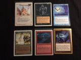 6 Card Lot of Vintage MTG Magic the Gathering Cards with Rares