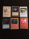 6 Card Lot of Vintage MTG Magic the Gathering Cards with Rares