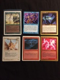 6 Card Lot of Vintage MTG Magic the Gathering Cards with Rares