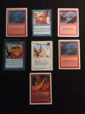7 Card Lot of Vintage MTG Magic the Gathering Cards with Rares