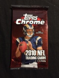 2010 Topps Chrome Football 4 Card Pack from Sealed Hobby Box