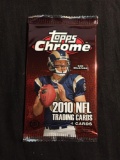 2010 Topps Chrome Football 4 Card Pack from Sealed Hobby Box