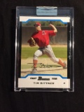 2004 Bowman White TIM BITTNER Angels ROOKIE UNCIRCULATED Baseball Card /245