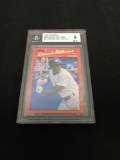 BGS Graded NM-MT 8 - 1990 Donruss #689 Bernie Williams 2001 Donruss Anniv. Originals