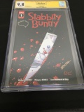 CGC Graded 9.8 - Stabbity Bunny #1 Scout Comics 1/18 Signed by Richard Rivera on 3/2/18