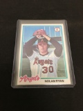 1978 Topps NOLAN RYAN Angels Vintage Baseball Card