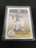 1981 Fleer RICKEY HENDERSON A's 2nd Year Vintage Baseball Card