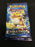 POKEMON XY Evolutions Factory Sealed Booster Pack 10 Game Cards