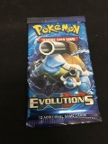 POKEMON XY Evolutions Factory Sealed Booster Pack 10 Game Cards