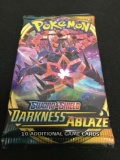 POKEMON Sword & Shield Darkness Ablaze Factory Sealed Booster Pack 10 Game Cards