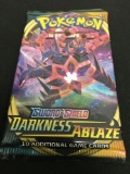 POKEMON Sword & Shield Darkness Ablaze Factory Sealed Booster Pack 10 Game Cards