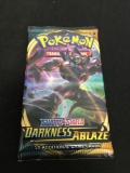 POKEMON Sword & Shield Darkness Ablaze Factory Sealed Booster Pack 10 Game Cards