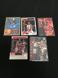 5 Card Lot of MICHAEL JORDAN Chicago Bulls Basketball Cards from Collection