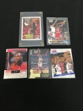 5 Card Lot of MICHAEL JORDAN Chicago Bulls Basketball Cards from Collection