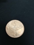 Walking Liberty Style 1 Ounce Copper Rounds