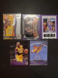 Kobe Bryant card lot of 5