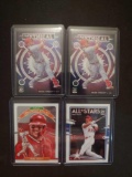 Mike Trout lot of 4