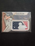 Topps Ryan Braun logo Patch card # 12/50